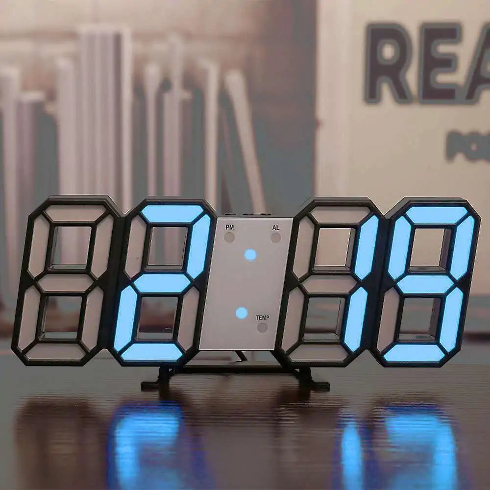 Reloj de pared digital LED 3D para el hogar