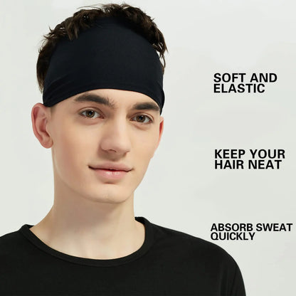 Sports Headbands for Men (5 Pack),Moisture Wicking Workout Headband