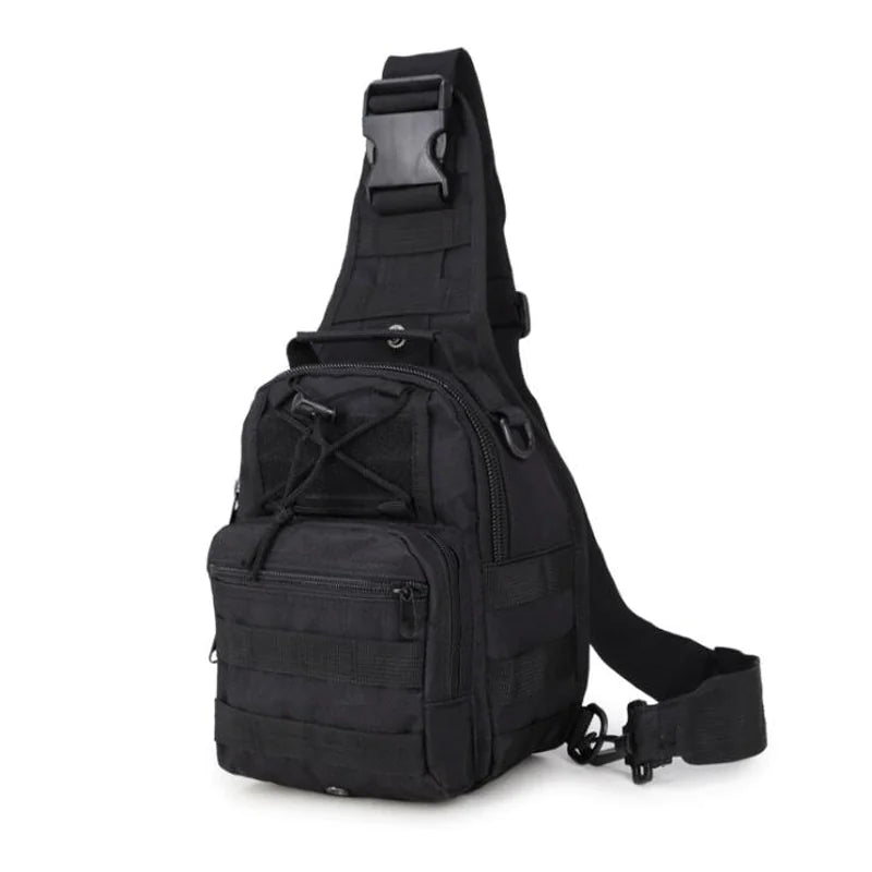 Herren-Rucksack, taktischer Sling-Schultertasche, Molle, Reise-Brusttasche, Outdoor-Wandern