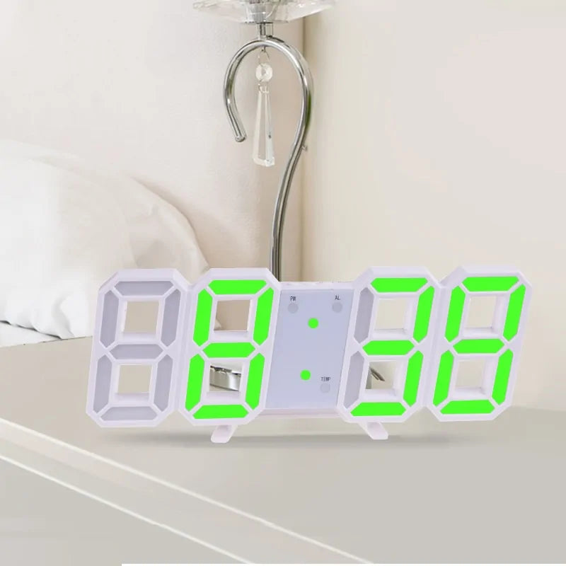 Reloj de pared digital LED 3D para el hogar