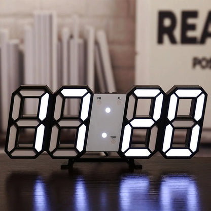 Reloj de pared digital LED 3D para el hogar