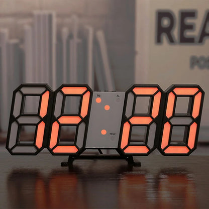 Reloj de pared digital LED 3D para el hogar