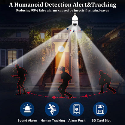 Cámara de vigilancia de seguridad con zoom digital de 4 aumentos