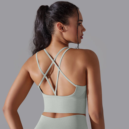 Chic Cross-Back Sports Bra