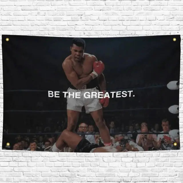 Muhammad Ali Boxflagge, motivierende Fitnessstudio-Flagge