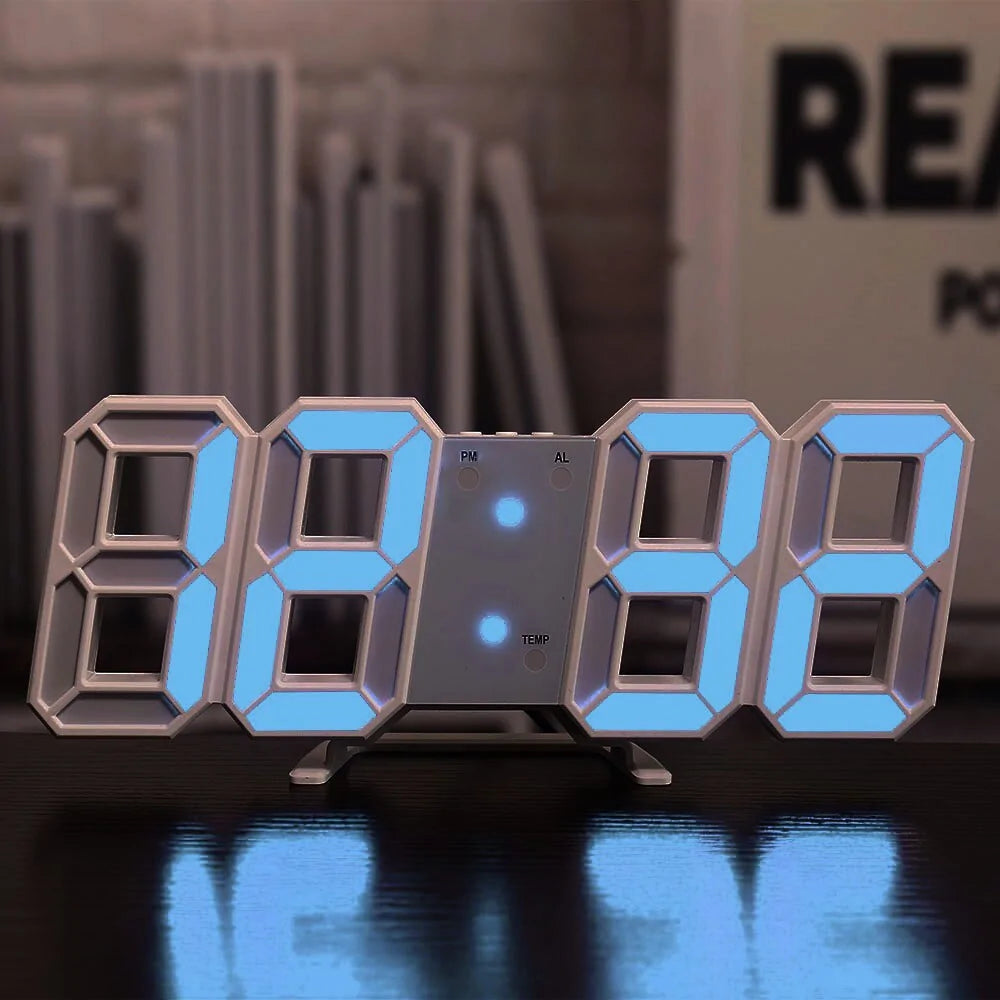 Reloj de pared digital LED 3D para el hogar