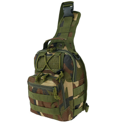 Herren-Rucksack, taktischer Sling-Schultertasche, Molle, Reise-Brusttasche, Outdoor-Wandern