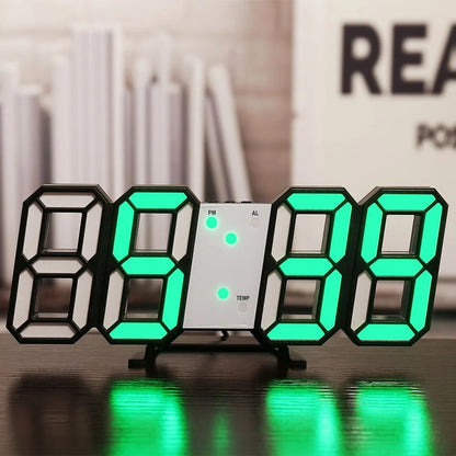 Reloj de pared digital LED 3D para el hogar