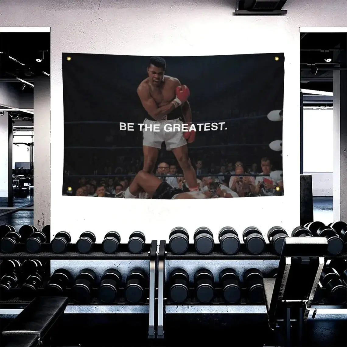 Muhammad Ali Boxflagge, motivierende Fitnessstudio-Flagge