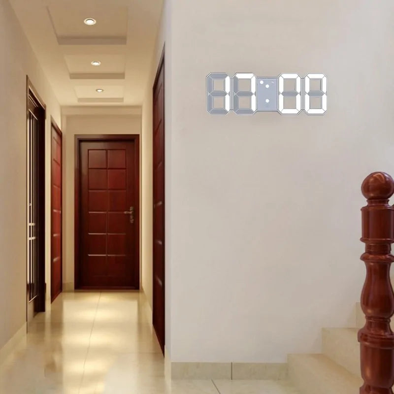 Reloj de pared digital LED 3D para el hogar