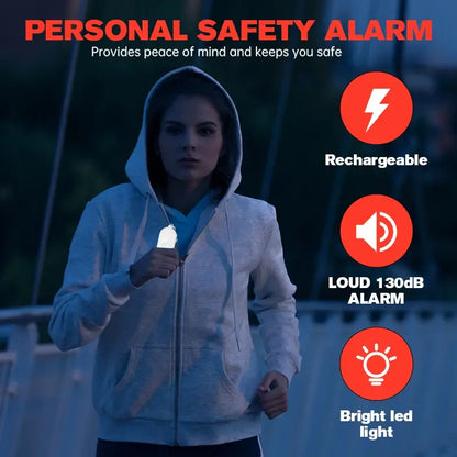 Alarma SOS personal con luz LED