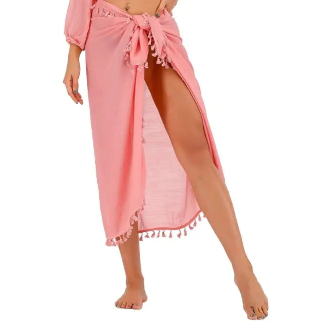 Womens Long Beach Cover Up Sarong